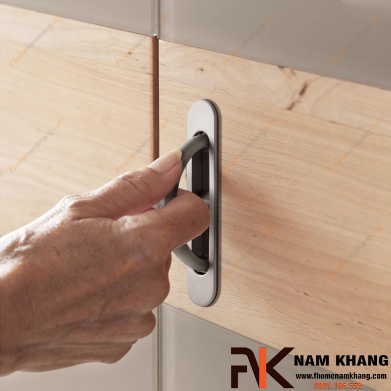 Tay nắm âm tủ dạng lật kéo NK436 | Zalo 0901 196 552