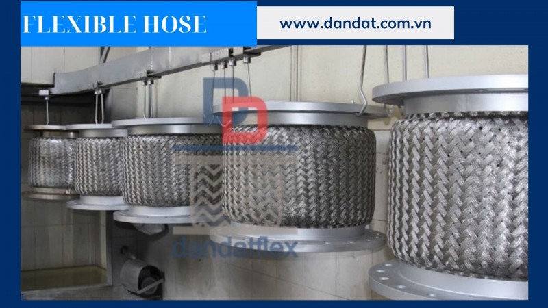 Khớp nối mềm chống rung inox, Ống mềm inox chịu nhiệt chịu áp cao, Khớp nối inox nối bích