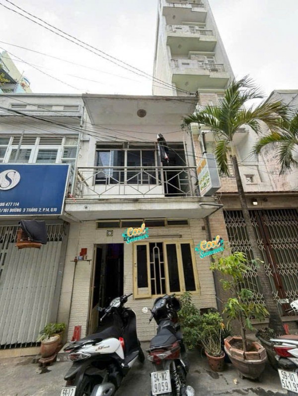 BÁN GẤP NHÀ  HẺM XE HƠI – ĐƯỜNG 3/2, QUẬN 10- 51m2-2 tầng SỔ VUÔNG HCD – GIÁ CHỈ NHỈNH 9 TỶ tl