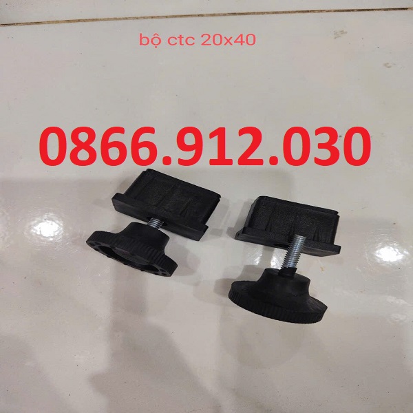 Bộ chân tăng chỉnh chiều cao 20x40mm, chân tăng đưa 20x40mm