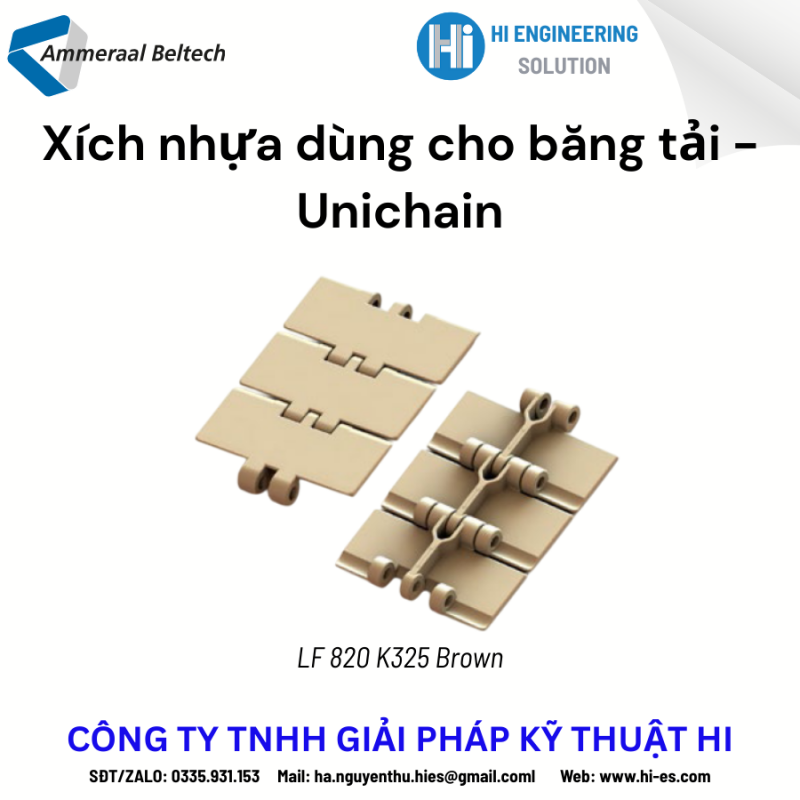 Xích nhựa Unichain 820 K325 (Hằng có sẵn)