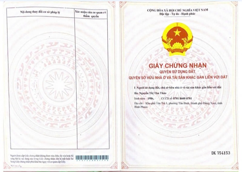 ĐẤT ĐẸP - GIÁ TỐT - Bán GẤP Lô Đất Tiềm Năng Tại Xã Tân Phước, Đồng Phú, Bình Phước