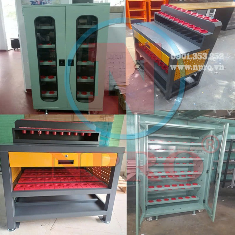 Tủ chứa đồ nghề 5 ngăn NPRO - màu đỏ