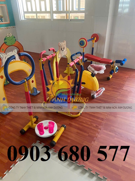 Bộ dụng cụ thiết bị gym mini cho trẻ em mầm non