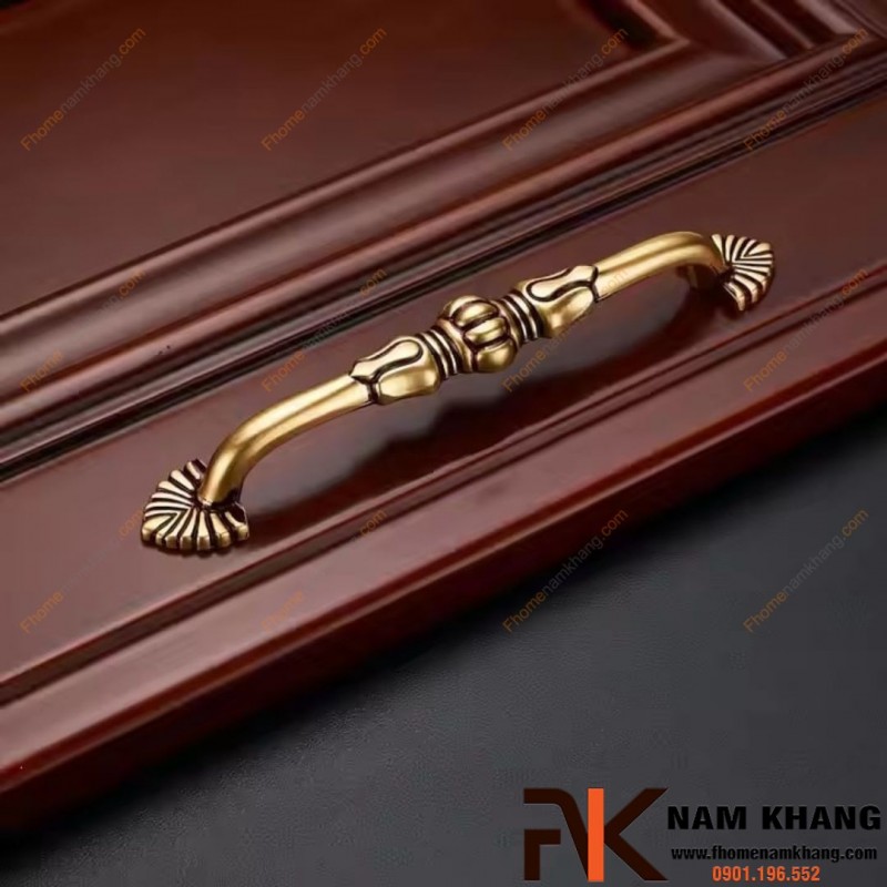 Tay nắm tủ cổ điển đồng cao cấp NK451D | Zalo 0901 196 552