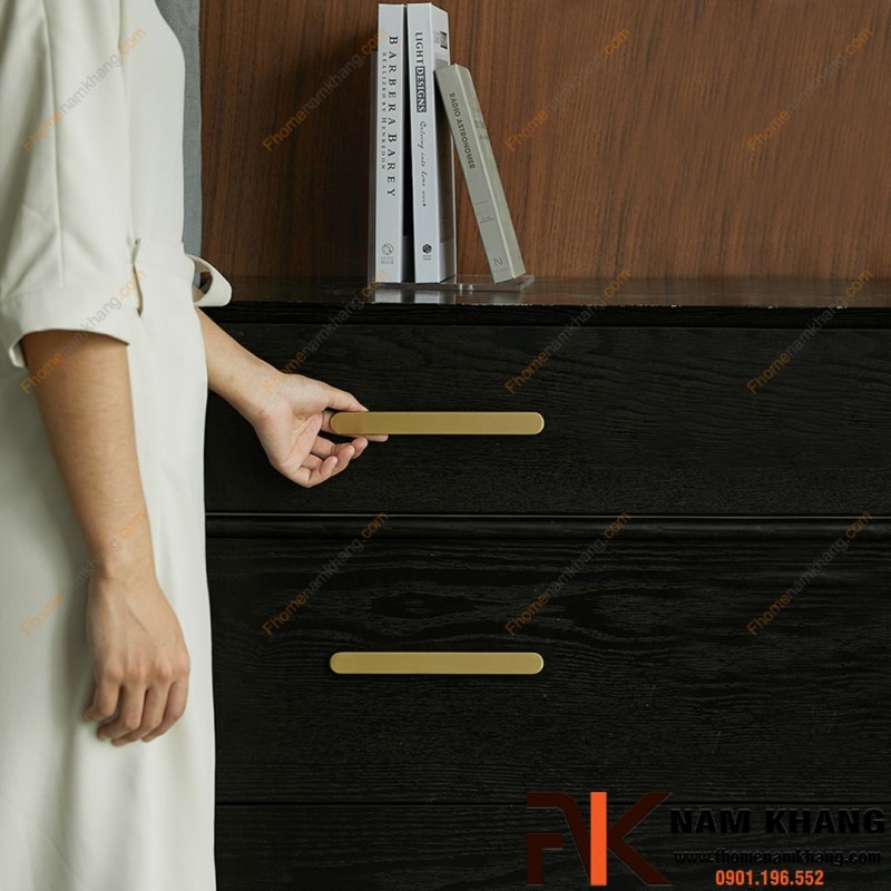 Tay nắm tủ dạng thanh bo tròn cao cấp NK455 | Zalo 0901 196 552