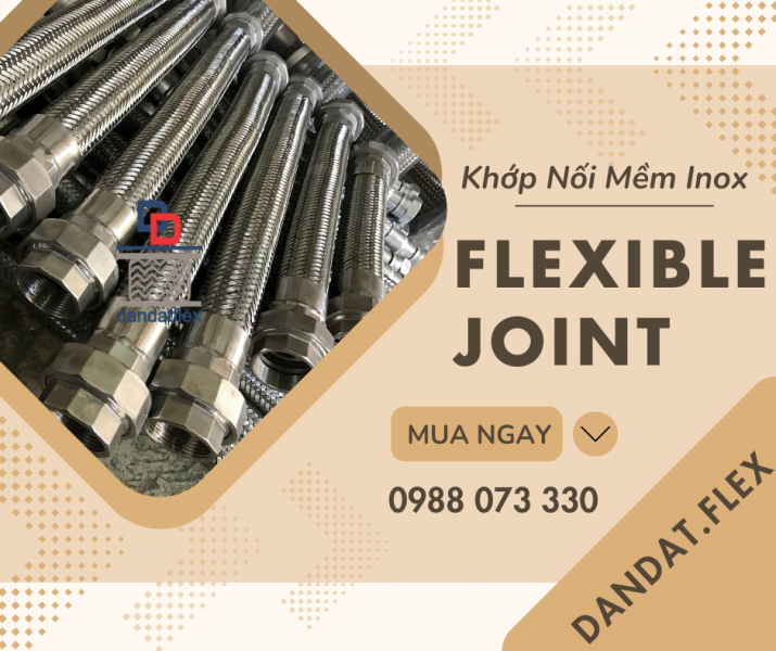 Khớp nối mềm kim loại, Khớp nối mềm rắc co ren, Khớp nối mềm inox bọc PJ chống cháy