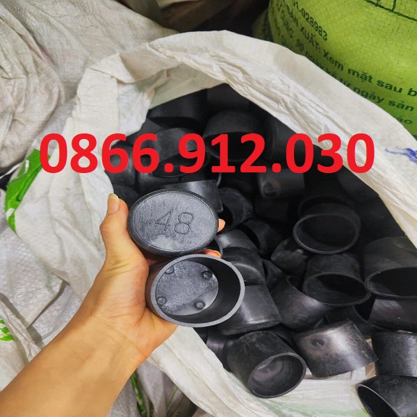 Nắp chụp nhựa bịt đầu sắt hộp phi 48mm 