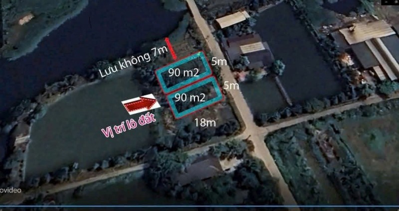Bán đất Lương Tài, Bắc Ninh. 90m2 * mt 5m * 2,65 tỷ. ô tô tránh, kinh doanh