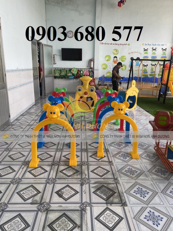 Cổng chui hình con vật ngộ nghĩnh cho trẻ em mầm non