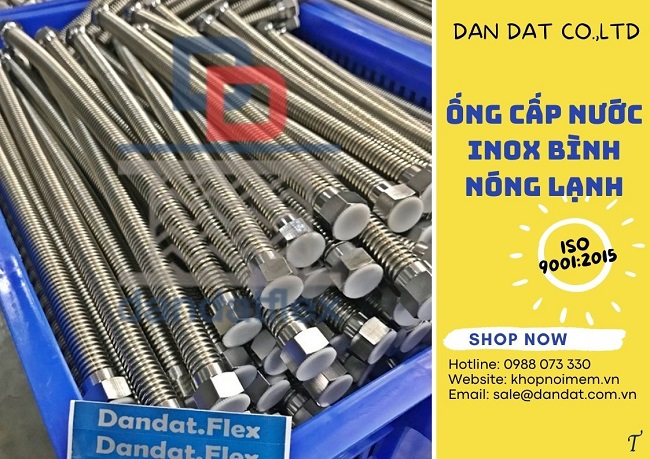 Dây dẫn nước inox, dây dẫn nước inox chịu nhiệt, ống mềm cho máy nóng lạnh