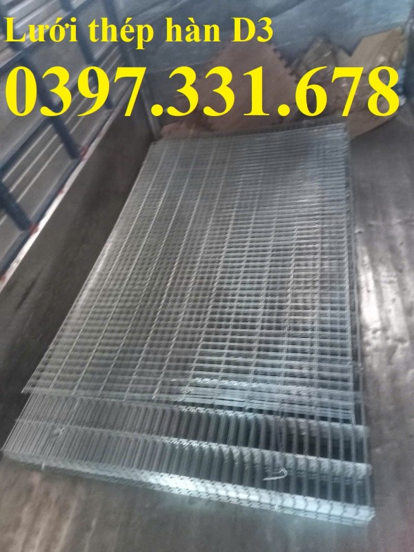 Nơi sản xuất lưới thép hàn 3ly ô 30x100mm mạ kẽm, lưới đen
