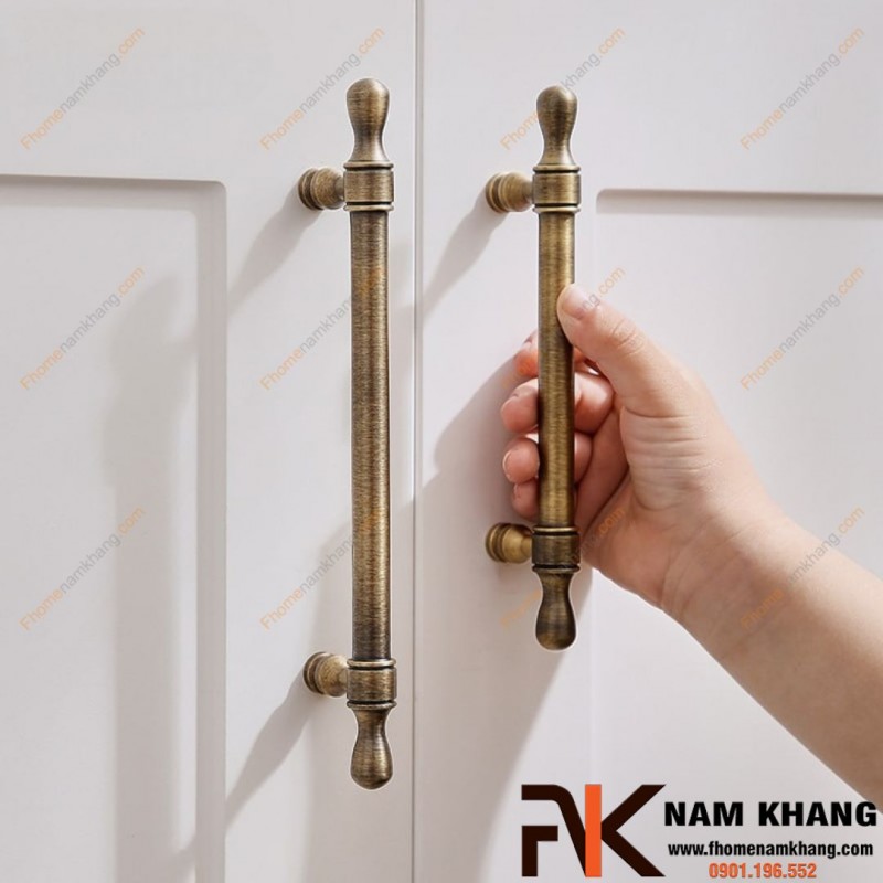 Tay nắm tủ cao cấp màu đồng cổ NK520D | Zalo 0901 196 552