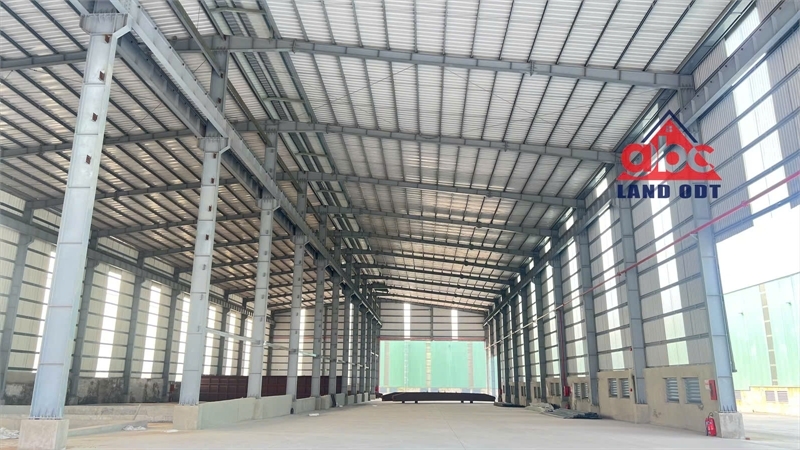 XT045 nhà xưởng sản xuất xị mạ, xử lý bề mặt. khung thép kiên cố, thời gian thuê lâu dài