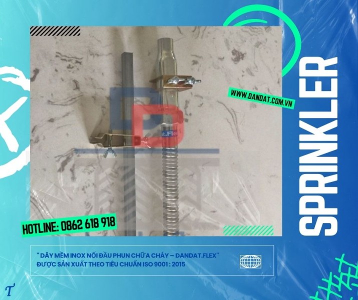 Ống nối mềm đầu phun sprinkler, dây mềm chữa cháy, ống mềm sprinkler PCCC