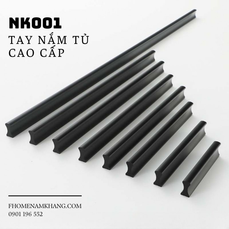 Tay nắm tủ dạng thanh nguyên khối NK001 | Zalo 0901 196 552