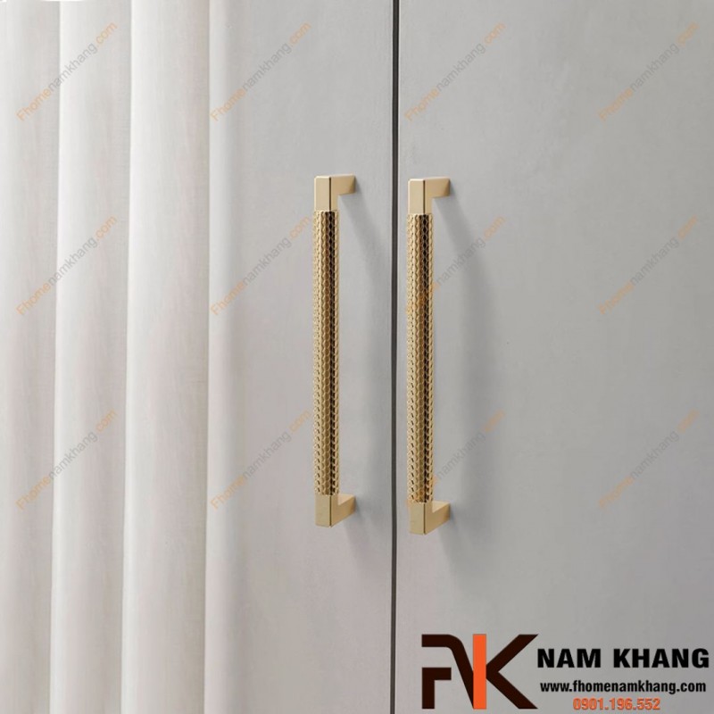 Tay nắm tủ họa tiết dạng lưới NK003N | Zalo 0901 196 552