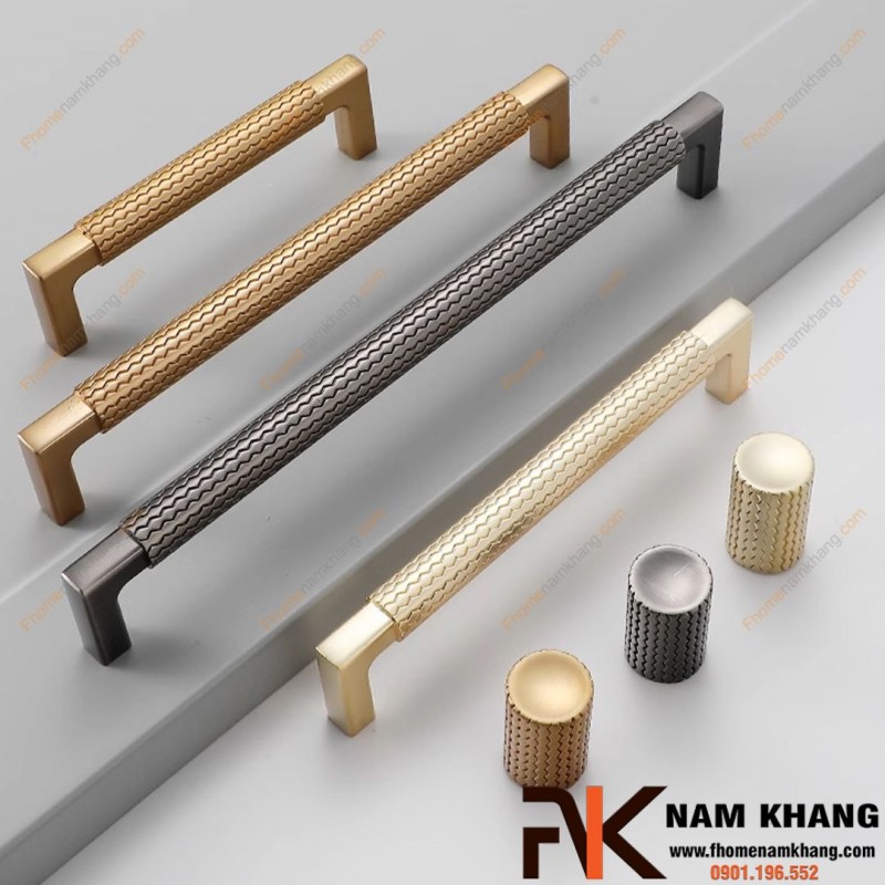 Tay nắm tủ họa tiết dạng lưới NK003N | Zalo 0901 196 552