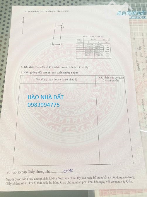 BÁN ĐẤT LƯƠNG TÀI, BẮC NINH. 85M2 * MT 5M * 980 TRIỆU. FULL THỔ CƯ