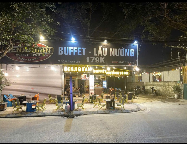 SANG NHƯỢNG QUÁN BUFFE LẨU NƯỚNG TẠI SỐ 10 THẠCH CẦU, LONG BIÊN, HÀ NỘI