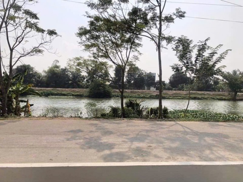 Bán 1.279m2 đất 2 mặt tiền sông Vàm Cỏ Tây và đường liên huyện thị trấn, Mộc Hoá, Long An