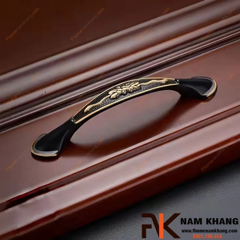 Tay nắm cửa tủ đồng kiểu cổ điển NK037D | Zalo 0901 196 552