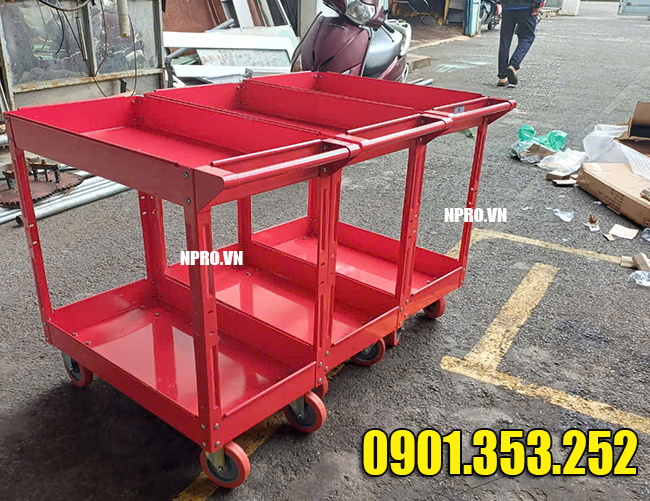 Tủ / kệ để đồ nghề Npro - Xe đẩy 3 ngăn giao hàng trên TQ
