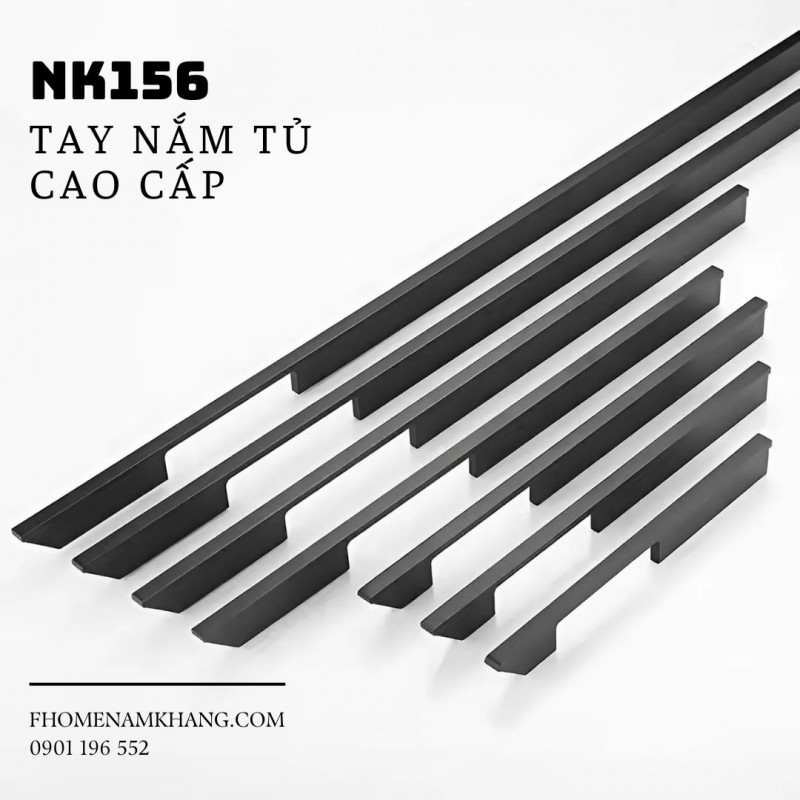 Tay nắm cửa tủ dạng thanh dài hiện đại NK156 | Zalo 0901 196 552