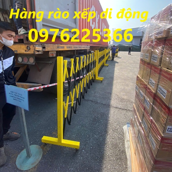 Hàng rào xếp sắt di động