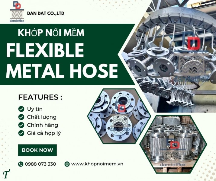 Khớp nối mềm dẫn xăng dầu, khớp nối mềm inox thủy lực, khớp nối mềm inox dẫn xăng dầu