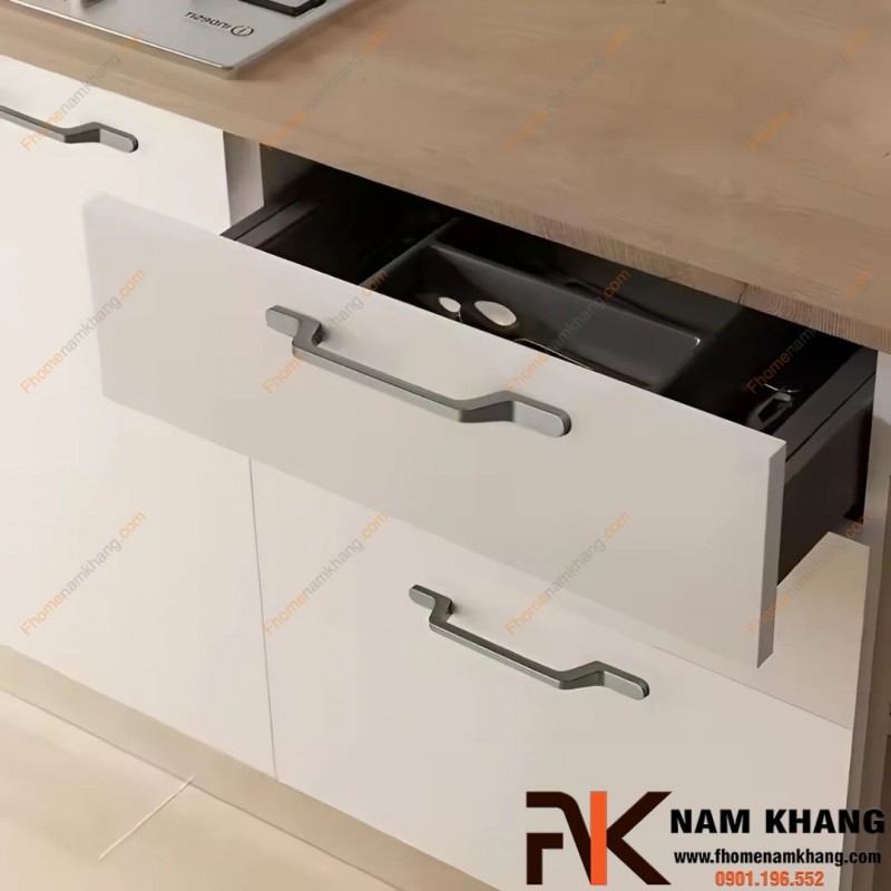 Tay nắm tủ dạng thanh trơn nhỏ gọn NK202 | Zalo 0901 196 552