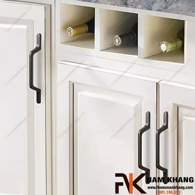 Tay nắm tủ dạng thanh trơn nhỏ gọn NK202 | Zalo 0901 196 552