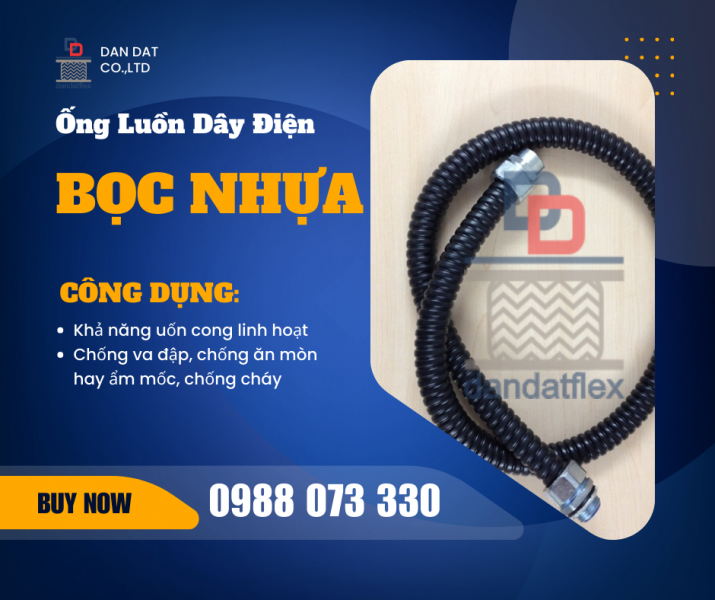 Ống Luồn Dây Điện Bọc Nhựa Pvc - Ống Thép Luồn Dây Điện - Ống Ruột Gà Lõi Thép Bọc Lưới Inox 