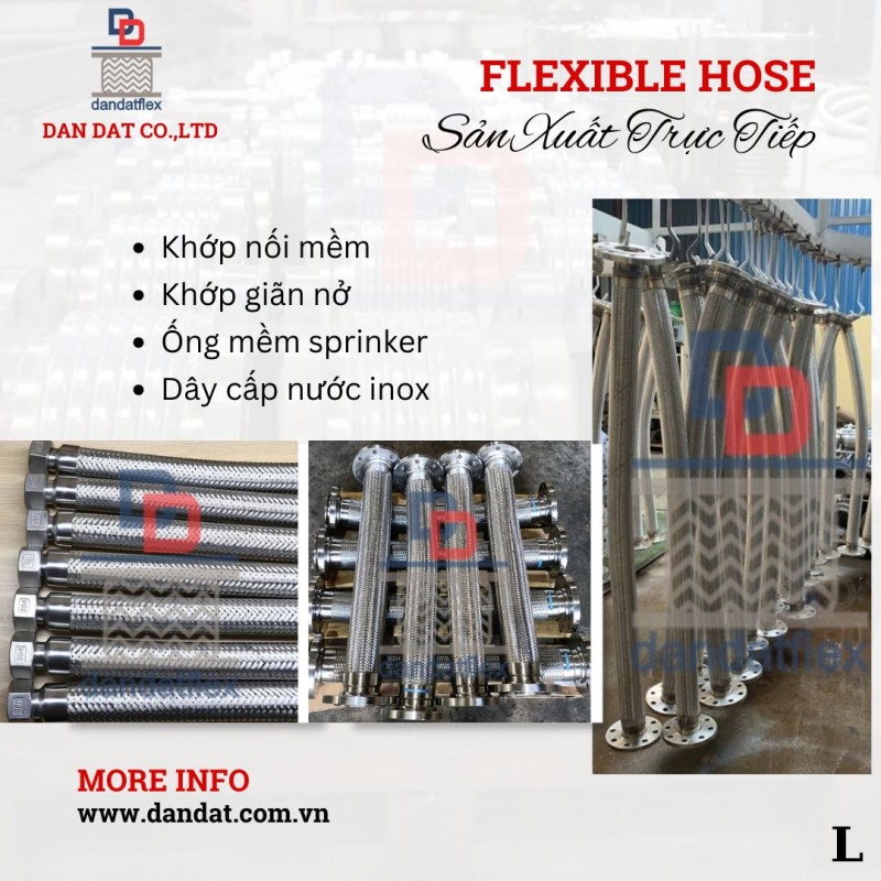 Khớp Nối Mềm Inox 304, Khớp Nối Chống Rung Inox, Khớp Nối Giãn Nở Inox