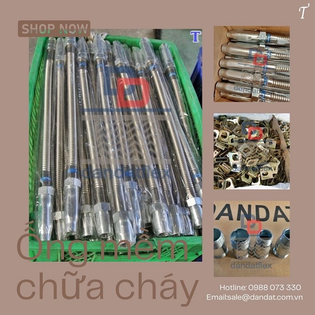 Ống mềm đầu phun sprinkler, dây nối mềm inox cho sprinkler, ống mềm kết nối đầu phun chữa cháy
