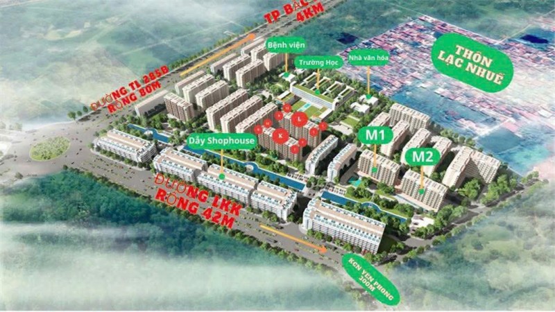 HOT HOT HOT- Bán NHÀ Ở XÃ HỘI - Dự Án CÁt Tường Smart City - YÊN PHONG - BẮC NINH