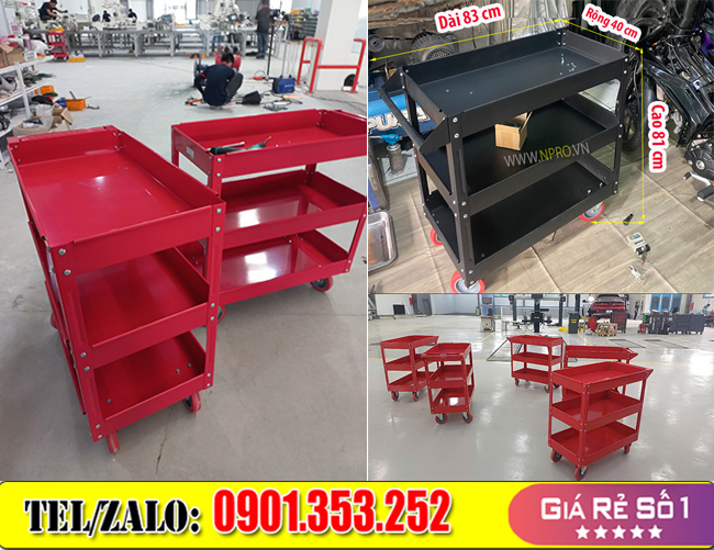 XE ĐẨY DỤNG CỤ NPRO - DI CHUYỂN TIỆN LỢI, LƯU TRỮ AN TOÀN