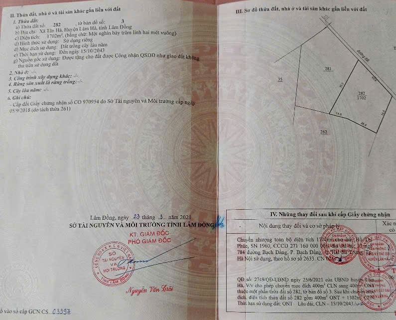 ĐẤT ĐẸP - GIÁ TỐT - CHỦ Cần Bán Nhanh 
- Vị Trí Tại :  Xã Tân Hà - Huyện Lâm Hà - Tỉnh Lâm Đồng