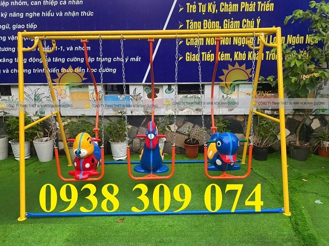 Xích đu mầm non, xích đu trẻ em, xích đu sàn lắc TE