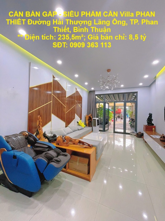 CẦN BÁN GẤP - SIÊU PHẨM CĂN Villa PHAN THIẾT Đường Hải Thượng Lãng Ông, TP. Phan Thiết, Bình Thuận