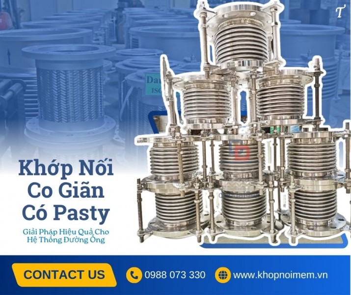 Khớp nối inox giảm rung, khớp chống rung inox cho máy bơm, khớp nối mềm giảm chấn