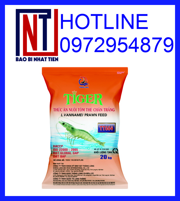 Bao bì thức ăn thủy sản, bao PP dệt đựng hạt zeolite