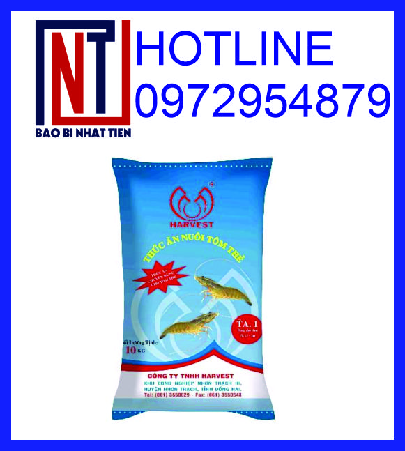 Bao bì thức ăn thủy sản, bao PP dệt đựng hạt zeolite