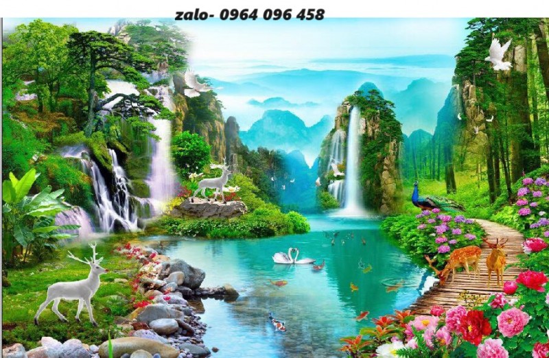 Tranh gạch 3d ốp tường phong cảnh - CVX22