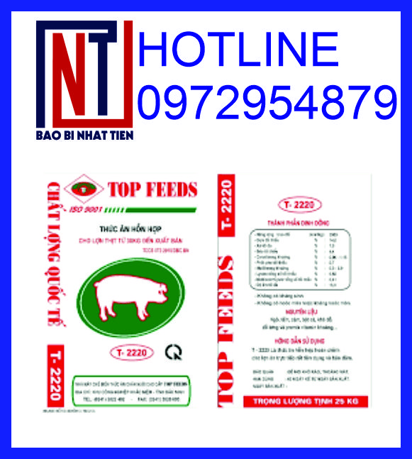 Bao PP dệt tráng keo đựng thức ăn chăn nuôi