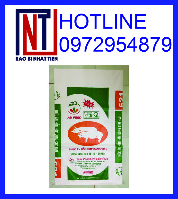 Bao PP dệt tráng keo đựng thức ăn chăn nuôi