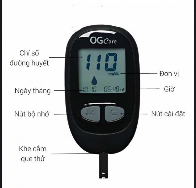 THIẾT BỊ Y TẾ 4H : Máy đo đường huyết OGCare