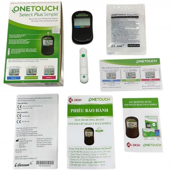 THIẾT BỊ Y TẾ 4H : Máy đo đường huyết Onetouch select