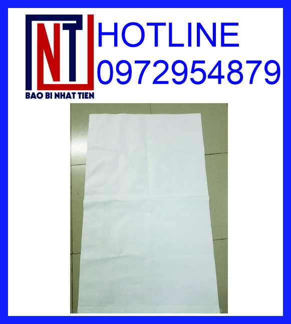 Bao PP trắng đựng thức ăn chăn nuôi, bao PP trắng đựng nguyên liệu sản xuất cám