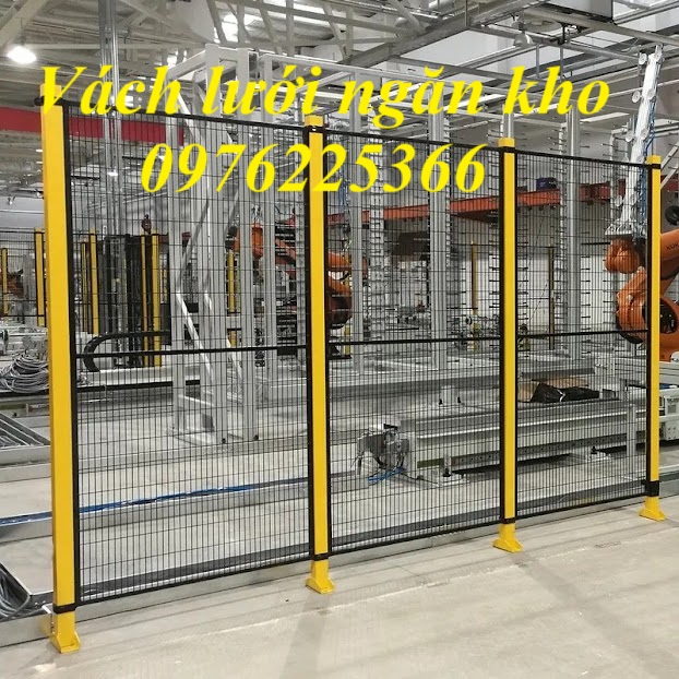Vách lưới ngăn kho, Vách lưới thép ngăn nhà xưởng 